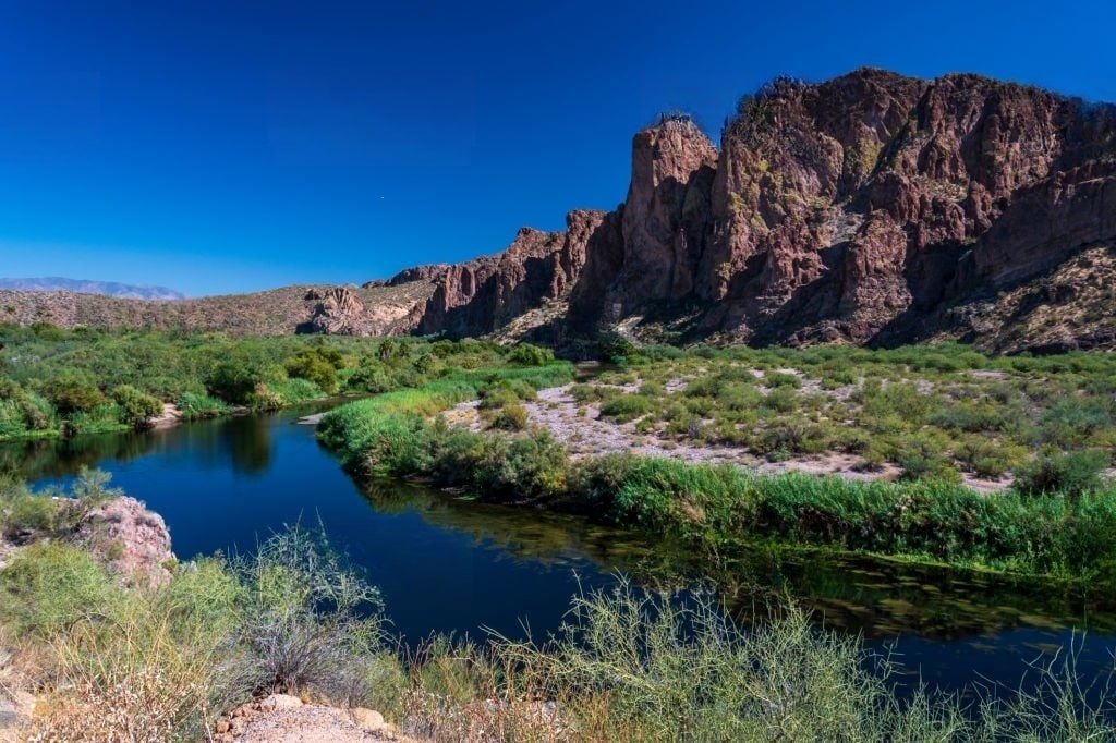 Tranquil Salt River - Rivers in Arizona